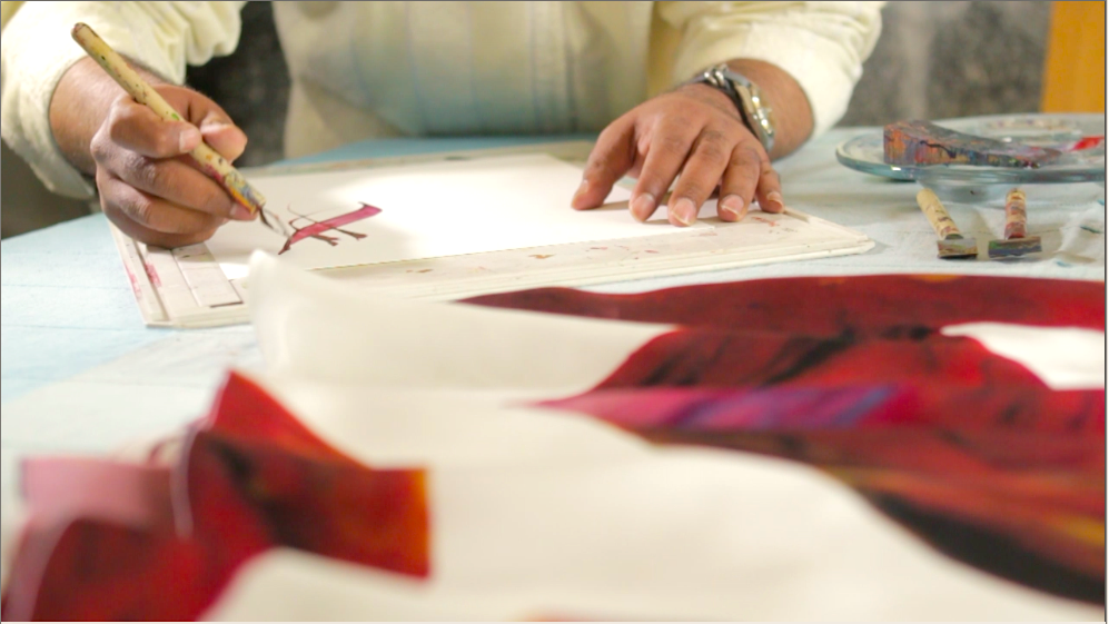 Artist Samir Malik's Calligraphy Style
