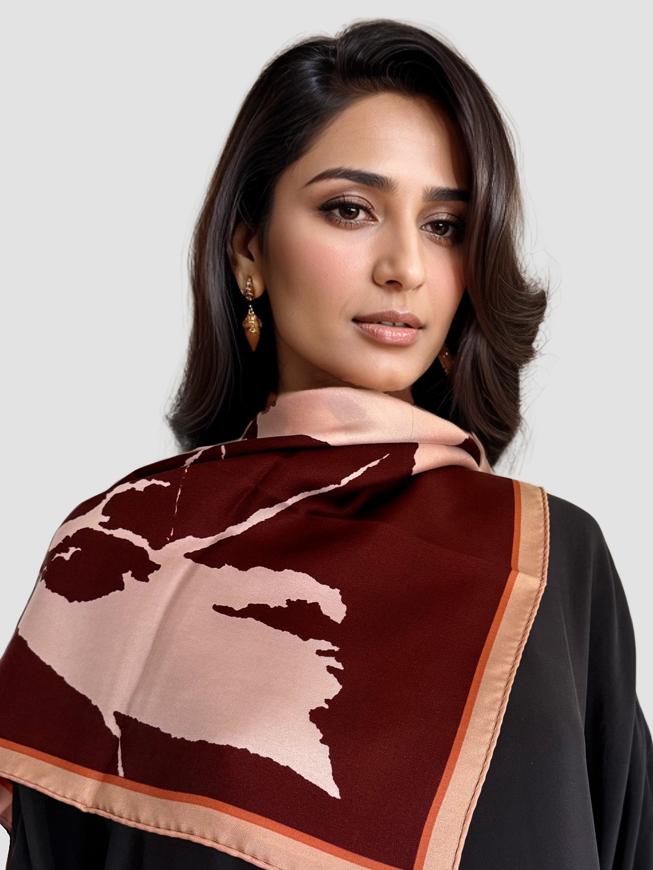 Amira scarf - burgundy