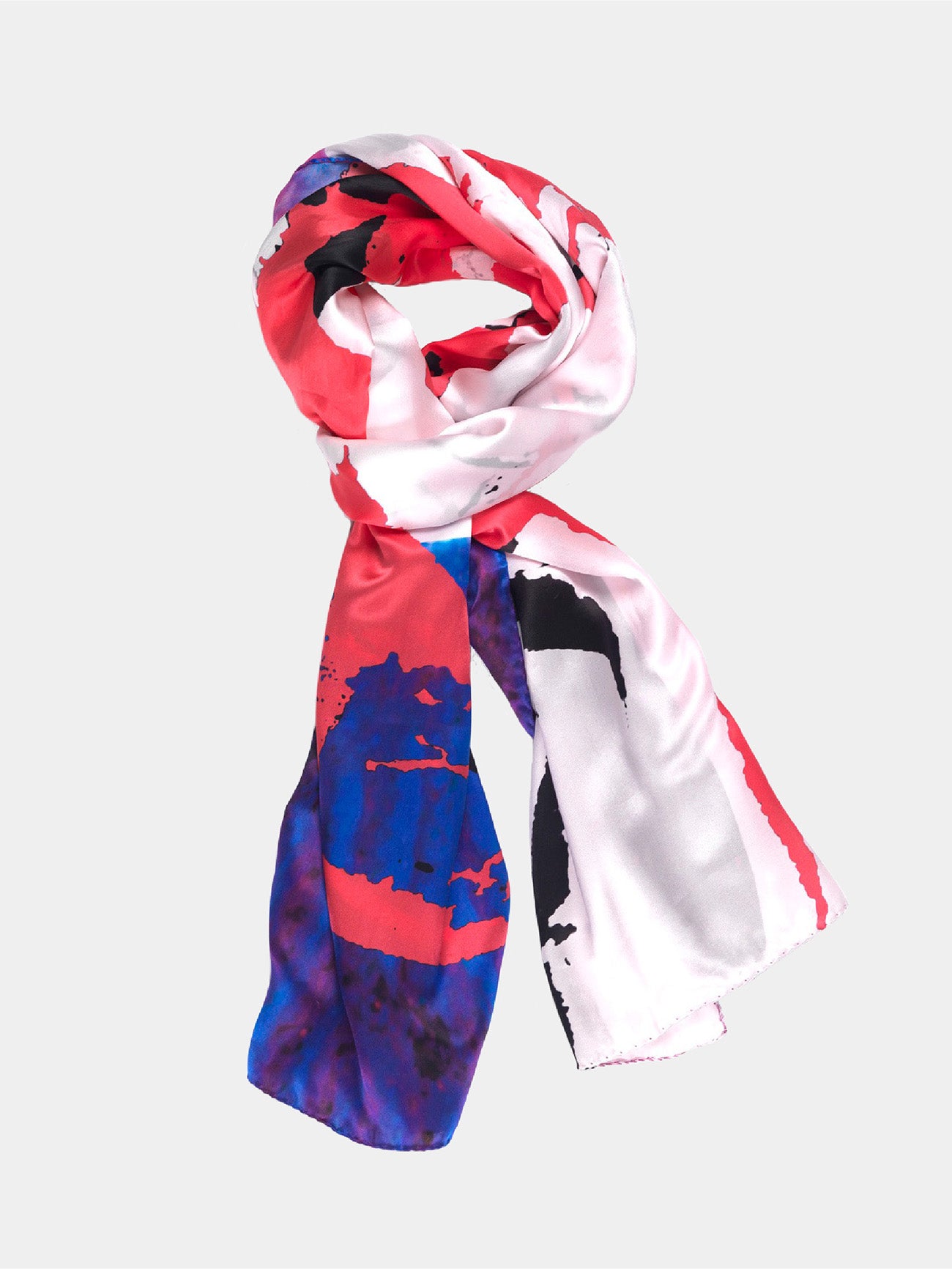 Graffiti Love scarf - Silk Satin