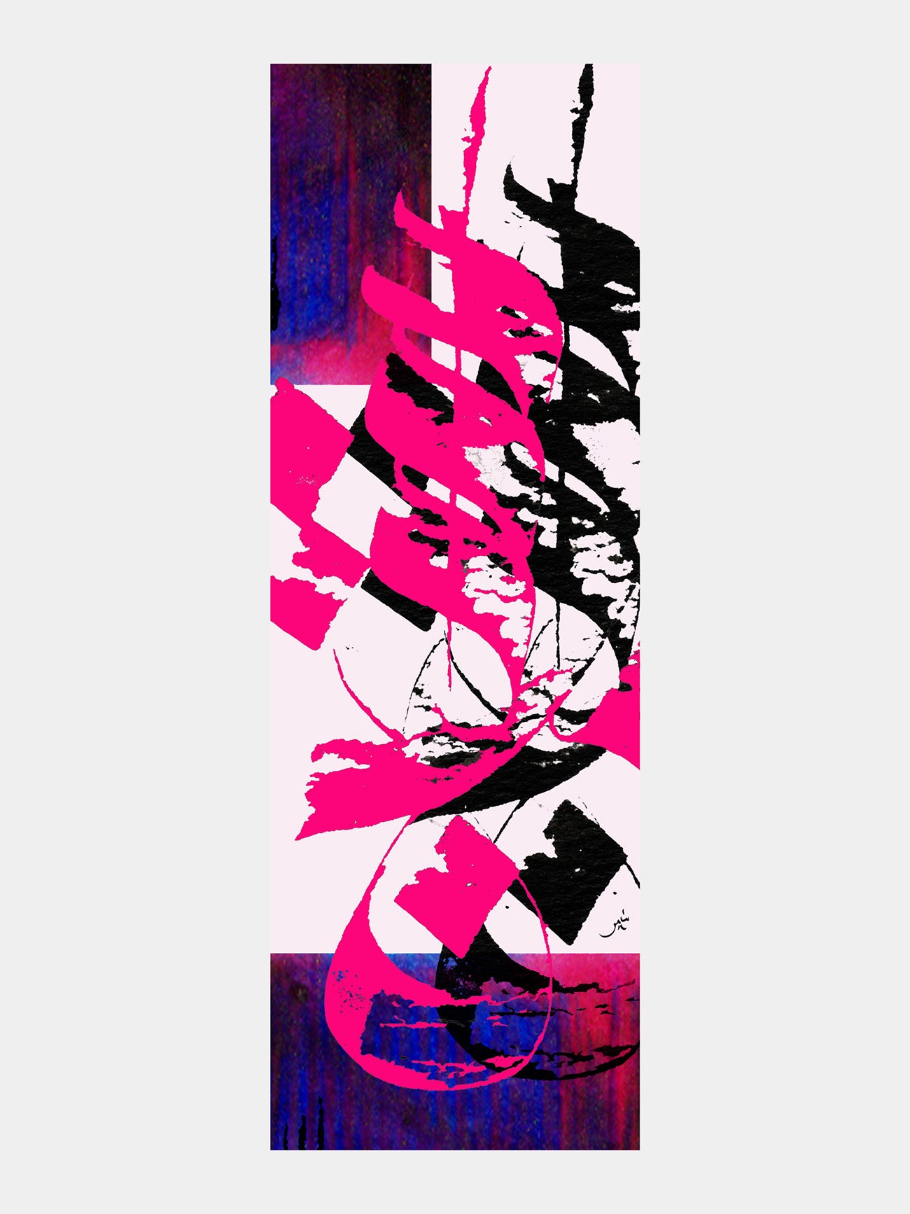Graffiti Love scarf - Silk Satin
