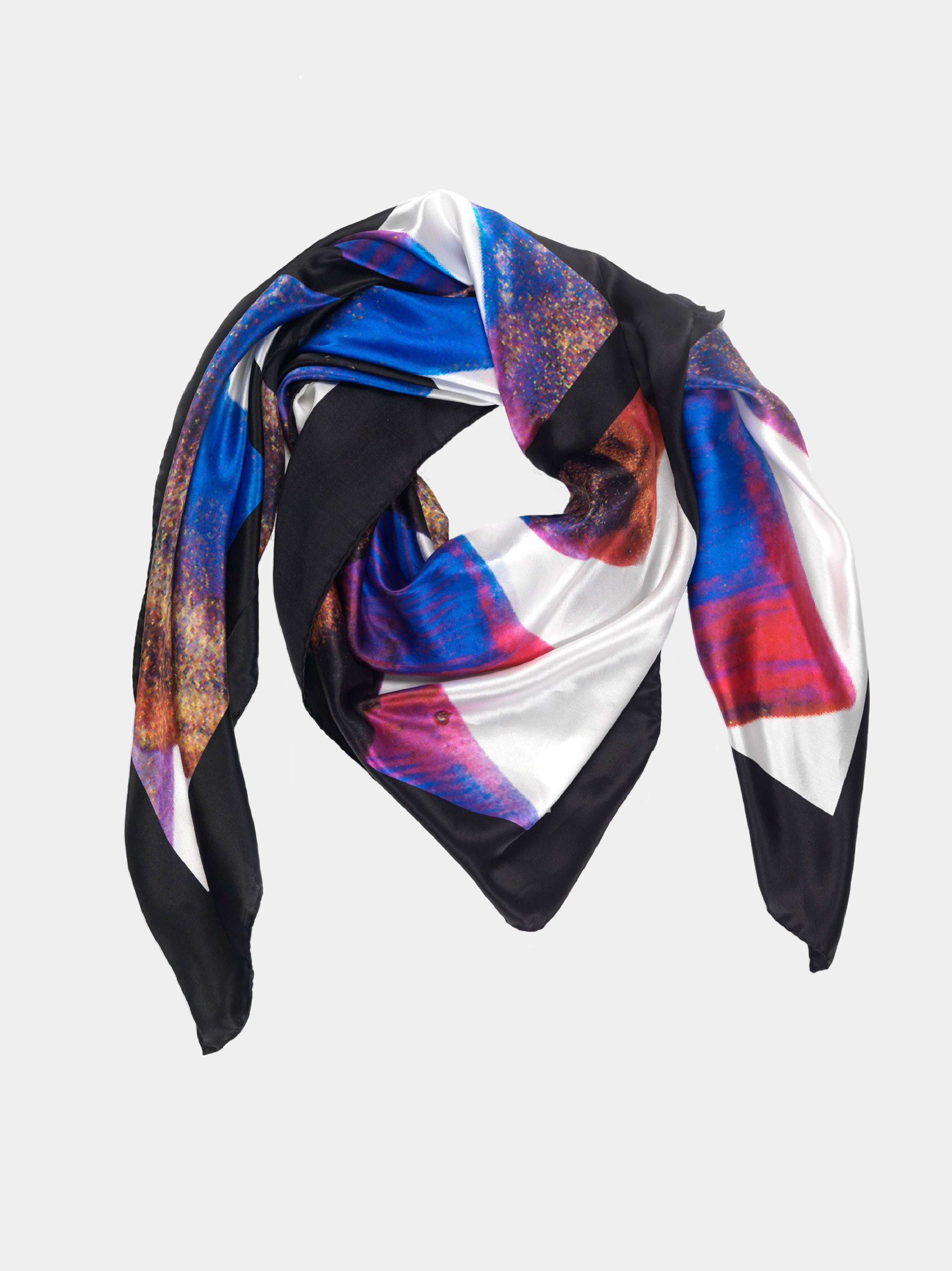 Pixel Dust scarf - Silk Satin