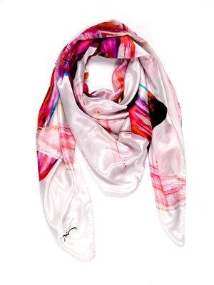 Nahara Peace in Orange and Pink Scarf